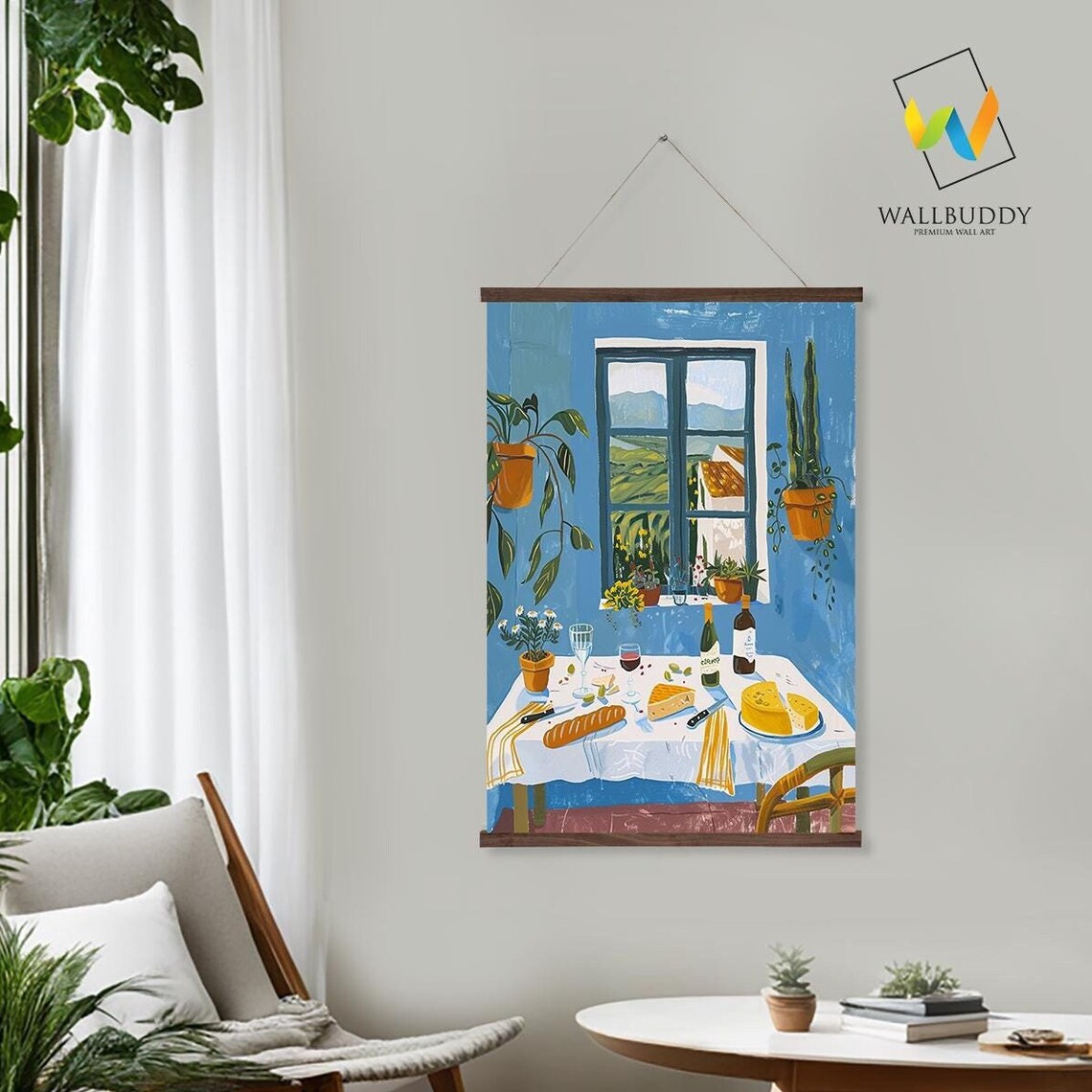 Provence Window Scene, French Country Dining Table Decor
