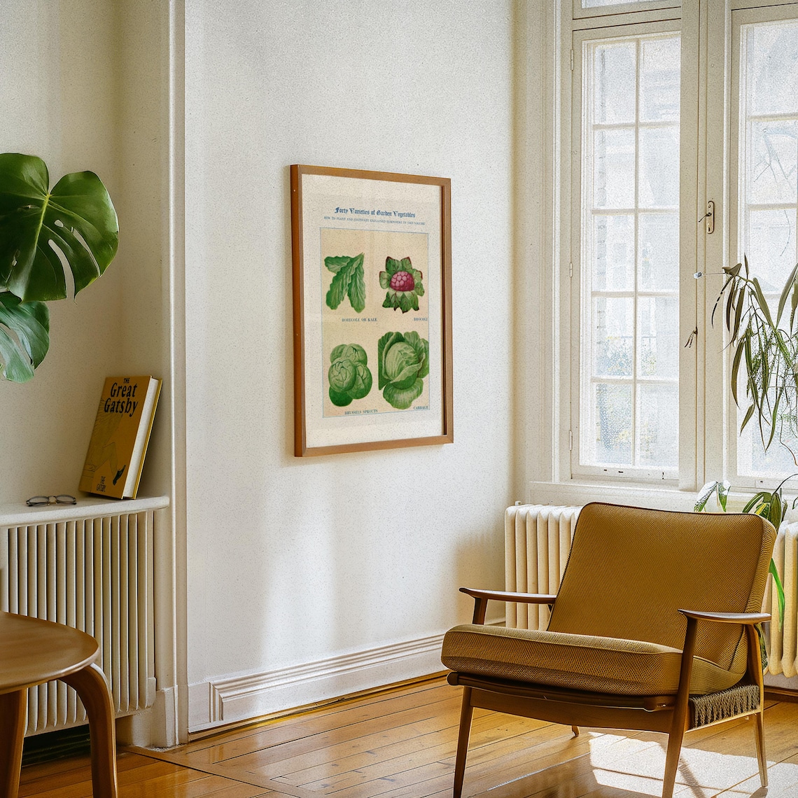 Vintage Botanical Vegetable Poster, Kitchen Decor - Image 2