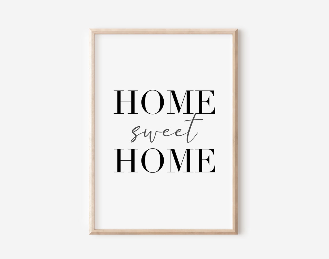Home Sweet Home Two Piece Set House Doodle Decorative Wall Art - Image 3