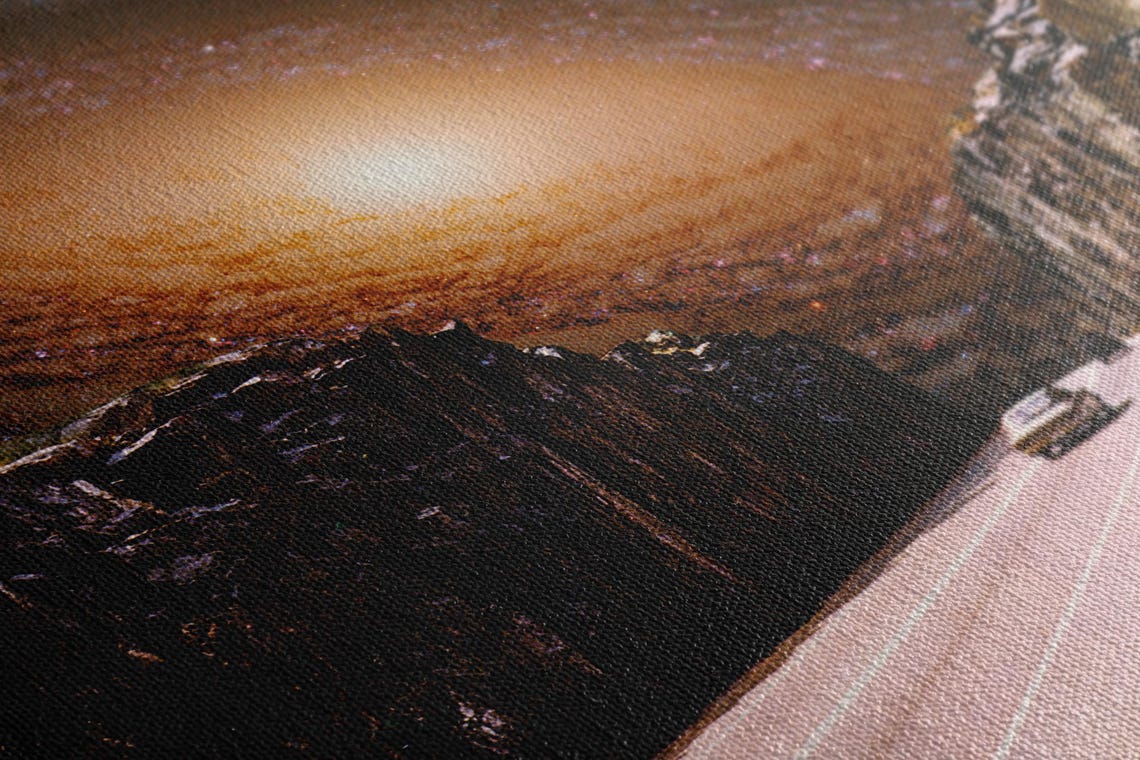 Intergalactic Highway Galaxy Road Cars Cosmic Surreal Collage Wall Art - Image 2