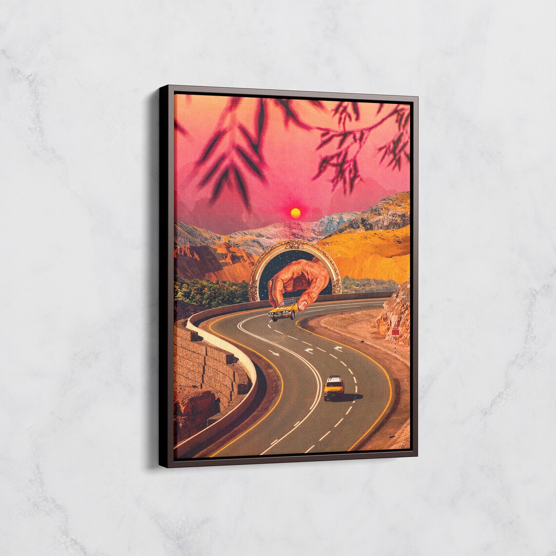 Play Time Retro Futurism Collage Art Print - Image 2