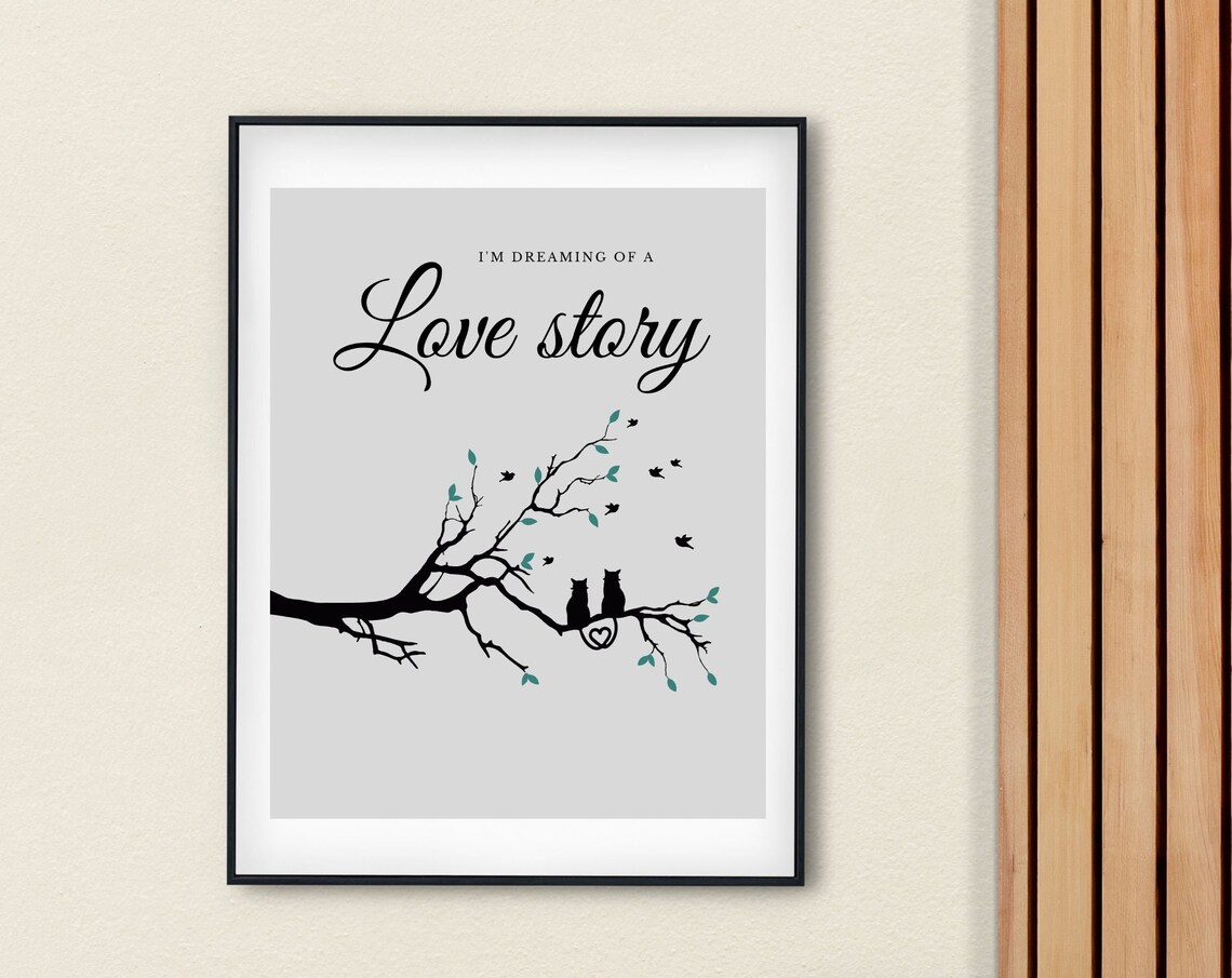 Whimsical Cat Love, Heartfelt Valentine's Art