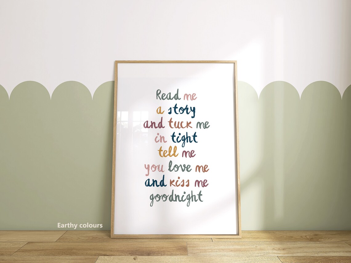 Read Me A Story Art Print, Kids Bedroom Decor