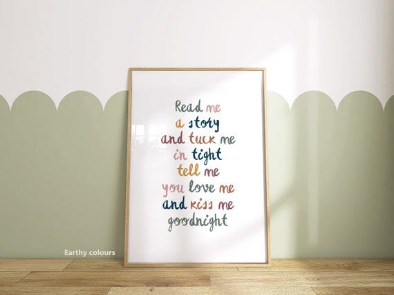 Read Me A Story Art Print, Kids Bedroom Decor