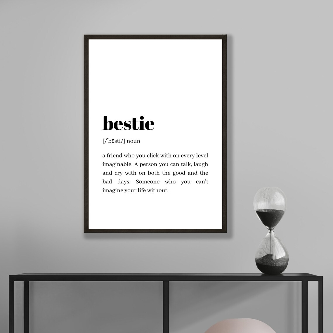 Bestie Definition Best Friend Gift Art Print - Image 2