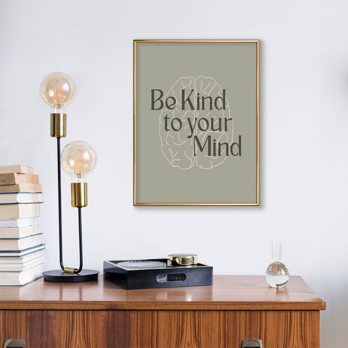 Be Kind To Your Mind Mental Health Art Print - Image 3