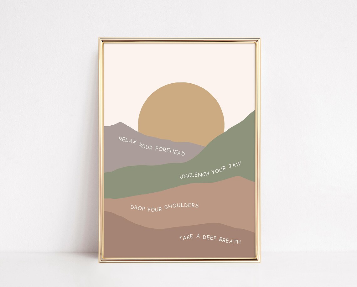 Grounding Technique Relax Sequence Art Print