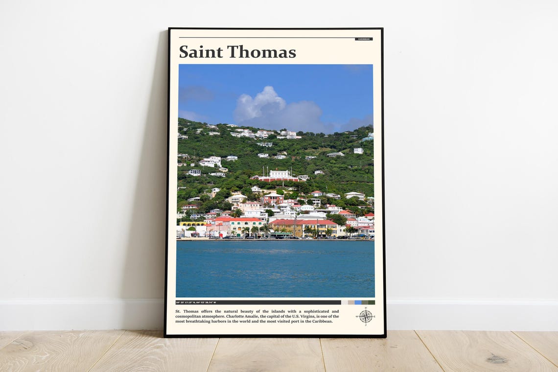 Travel Photography Saint Thomas Print Saint Thomas Wall Art Saint Thomas Poster Saint Thomas Photo Caribbean Saint Thomas Decor