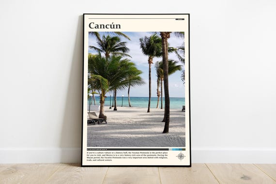 Travel Photography Cancn Print Cancn Wall Art Cancn Poster Cancn Photo Cancn Poster Print Mexico Cancn Wall Decor
