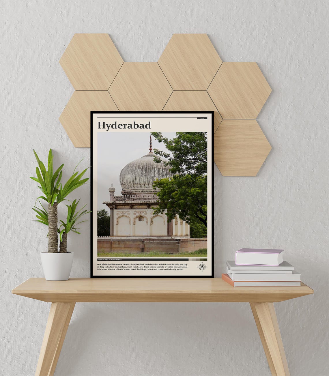 Hyderabad Print Hyderabad Wall Art Hyderabad Poster Hyderabad Photo Hyderabad Poster Print Hyderabad Decor India Travel Wall Art - Image 3
