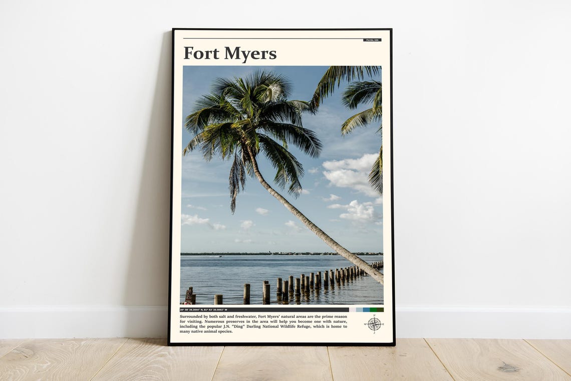 Travel Photography Fort Myers Print Fort Myers Wall Art Fort Myers Poster Fort Myers Photo Fort Myers Florida Travel