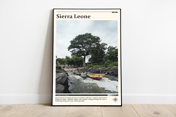 Sierra Leone Print Sierra Leone Wall Art Sierra Leone Poster Sierra Leone Photo Sierra Leone Poster Print West Africa Wall Decor