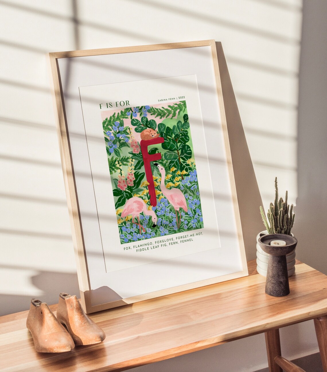 Alphabet Animals Nursery Decor Art Print - Image 4