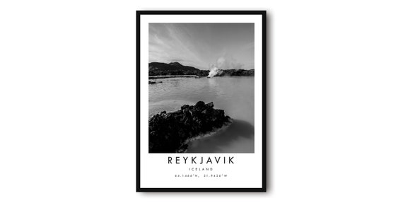 Reykjavik Iceland Minimalist Travel Poster