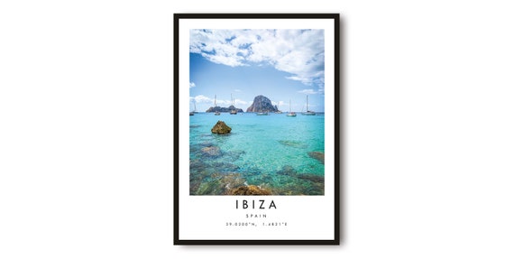 Ibiza Minimalist Travel Poster, Travel Poster