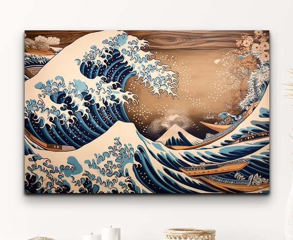 Hokusai Great Wave Off Kanagawa With Mount Fuji Classic Poster