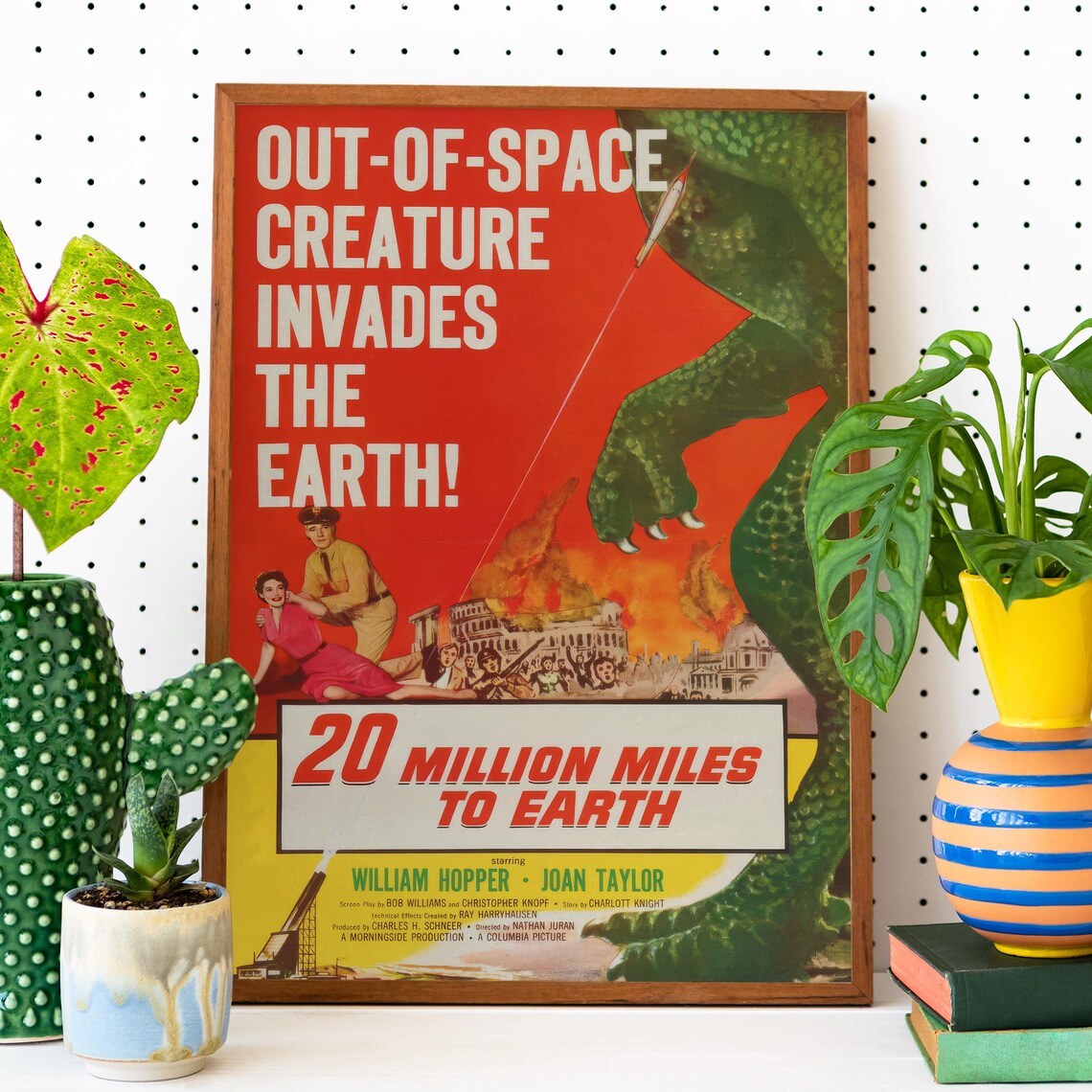 Classic Sci Fi Movie Poster 20 Million Miles To Earth Cinema Room Decor Vintage Movie Geek Collectible - Image 2