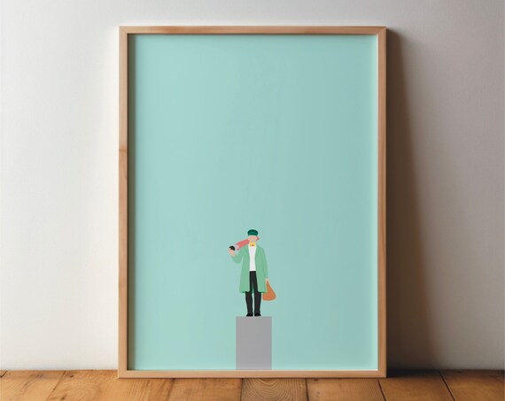 Meister Ponzelar Krefeld Minimal Modern Art Print