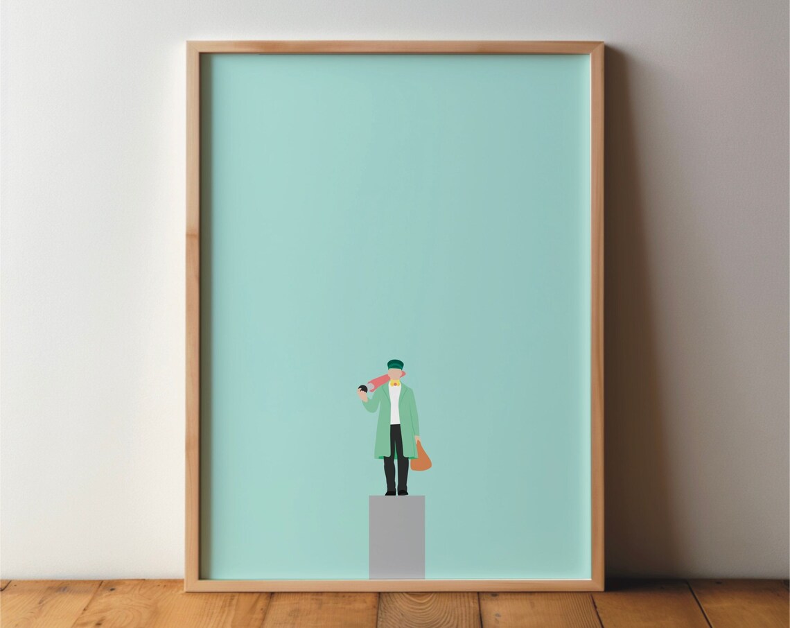 Meister Ponzelar Krefeld Minimal Modern Art Print
