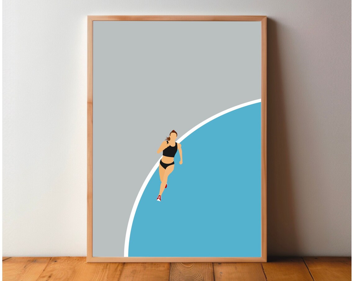 Runner Poster, Marathon Athletics Art Print