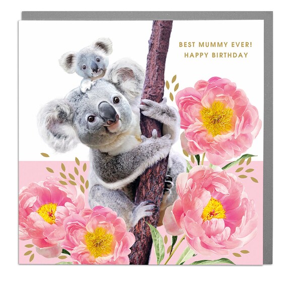 Koalas Best Mummy Mum Birthday Card