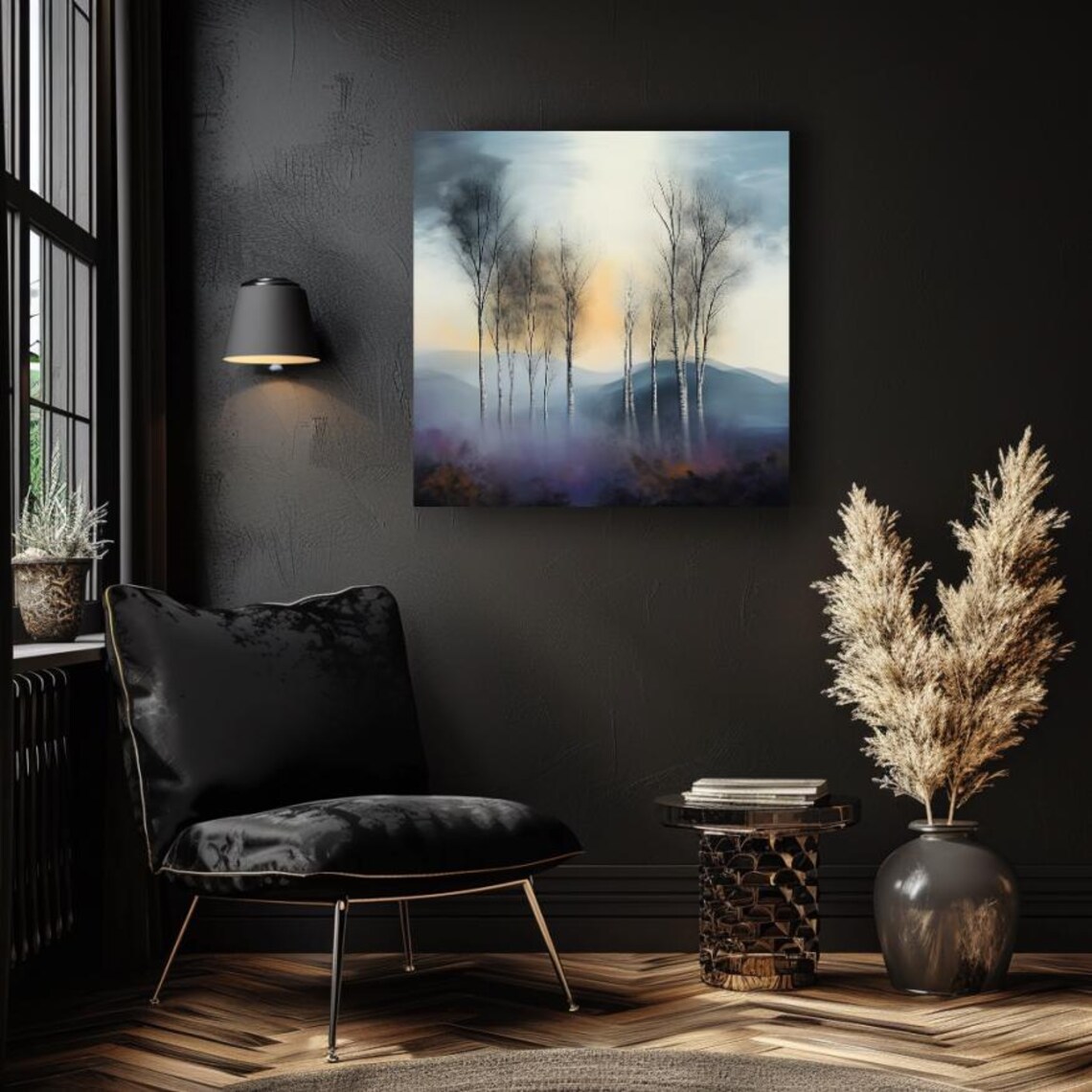 Mystical Nature Art Forest Wall Art Nature Wall Art Ready To Hang Mystical Home Large Office Wall Decor Square Wall Art - Image 4