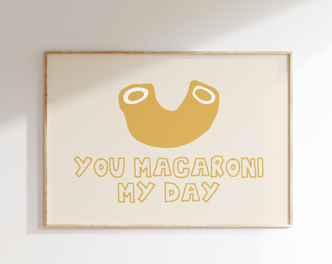 Funny Pasta Poster, Modern Kitchen Decor - Image 4