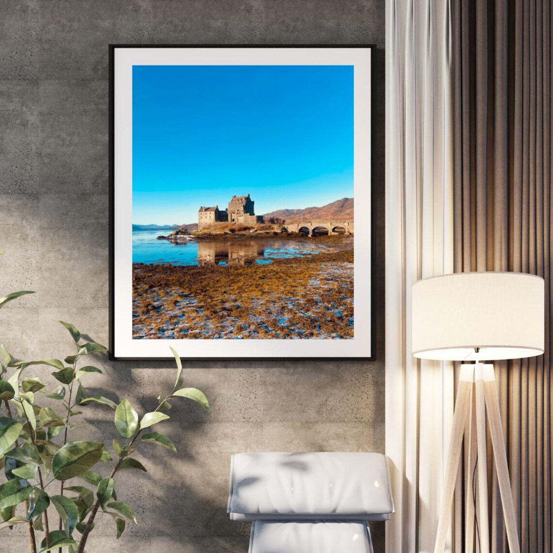 Eilean Donan Castle Scotland Highland Lake Photo Travel Poster