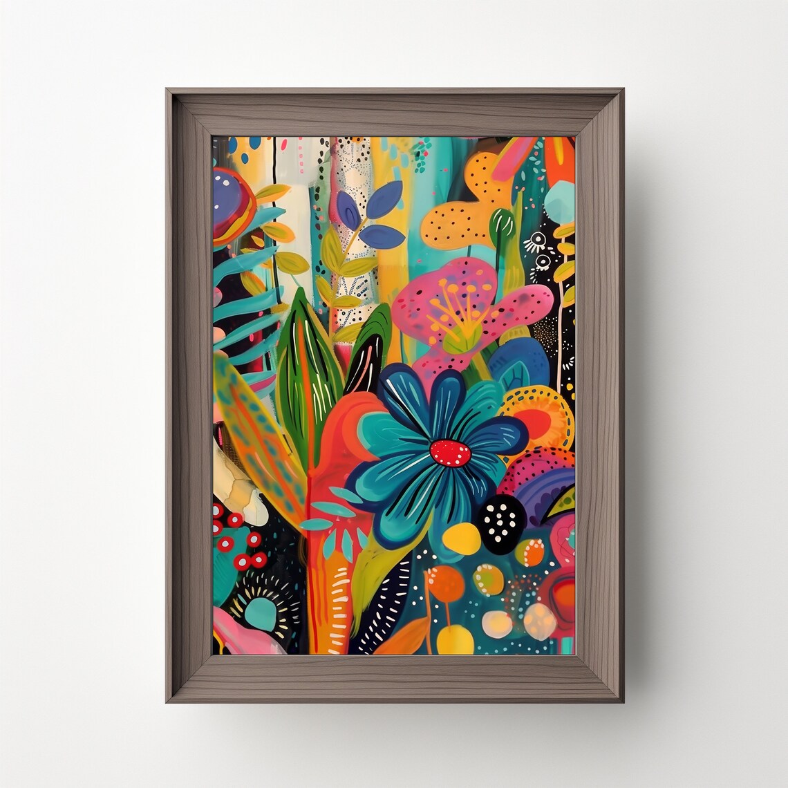 Maximalist Abstract Art, Colorful Poster Print - Image 5