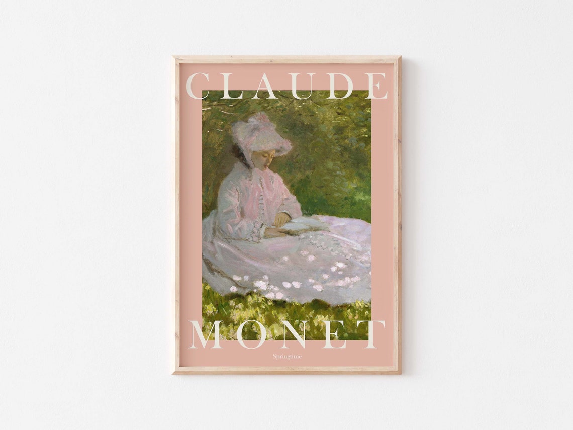 Monet Poster Claude Monet Print Monet Wall Art Monet Picture Modern Monet Print Vintage Monet Art Springtime - Image 3
