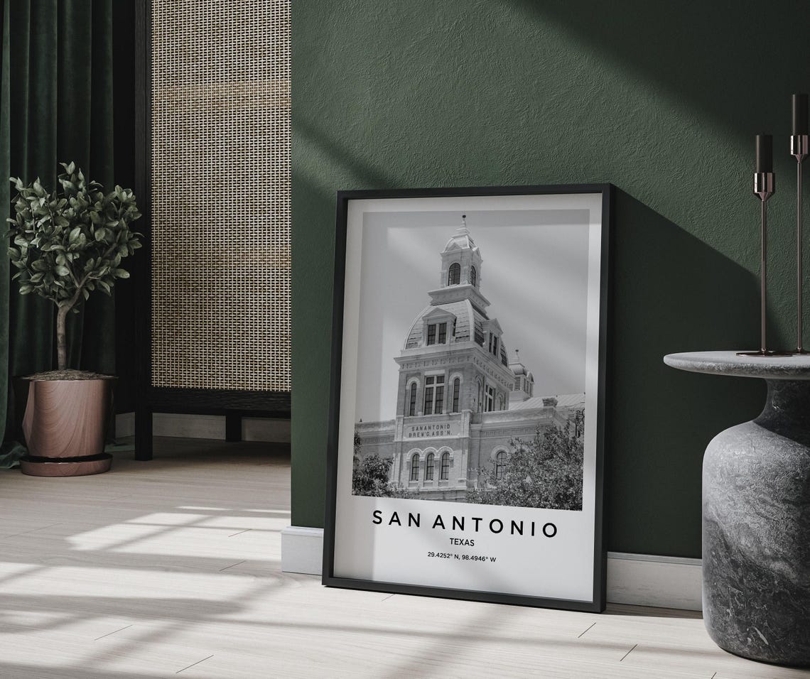 San Antonio Art San Antonio Print San Antonio Poster San Antonio Art San Antonio Photo San Antonio Map San Antonio Painting - Image 2