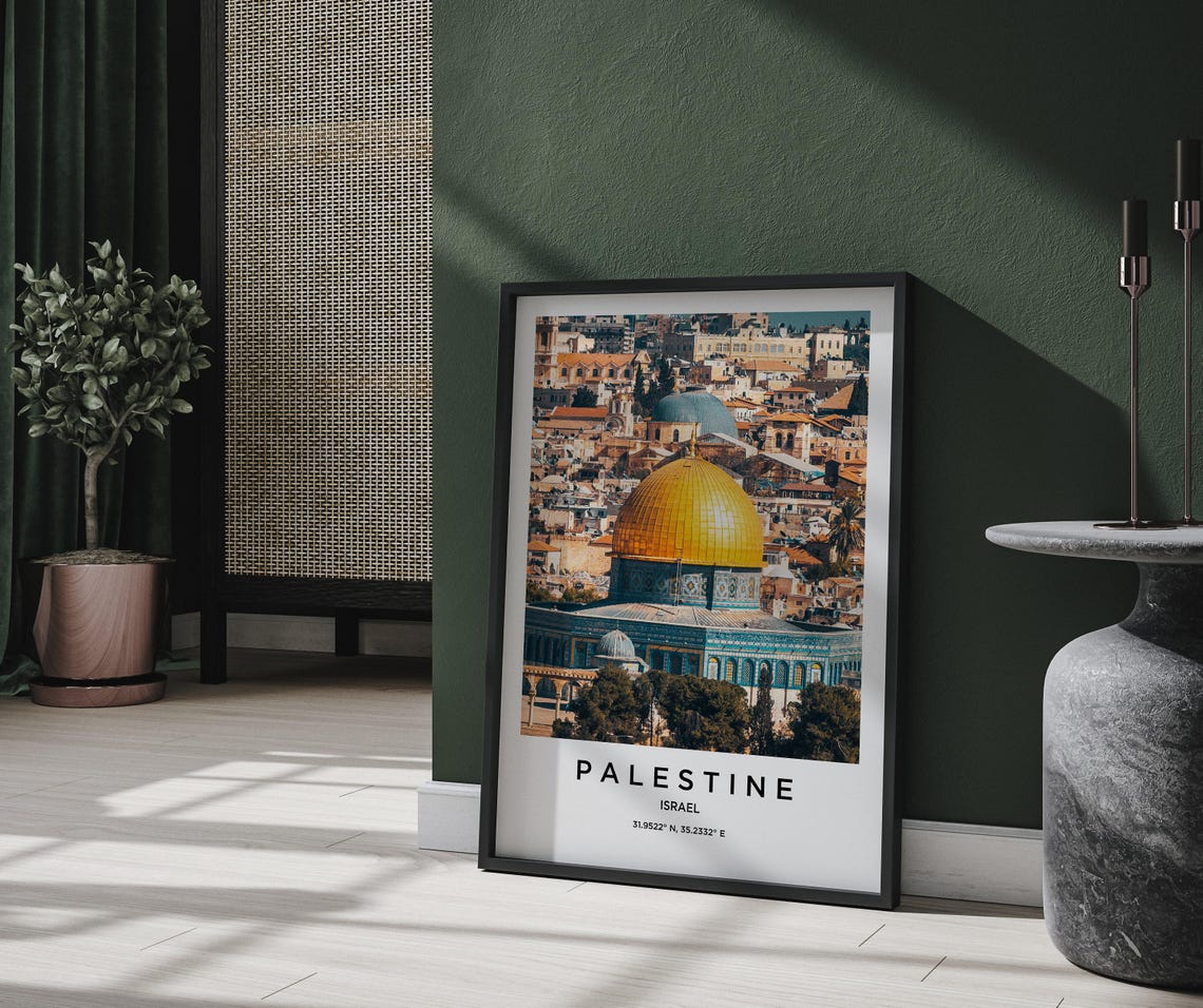 Palestine Dome of the Rock Golden Dome Jerusalem Photo Poster - Image 2