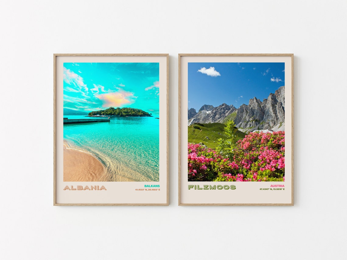 Albania Travel Poster Albania Print Albania Photo Print Albania Wall Decor Albania Travel Art Albania Albania Picture Albania 16 - Image 2