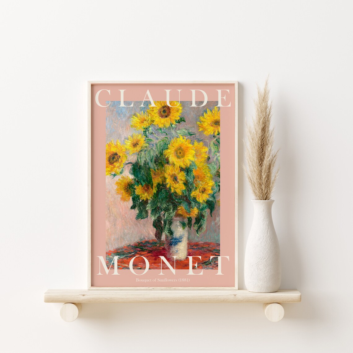 Claude Monet Bouquet of Sunflowers 1881 Floral Impressionist Poster - Image 2