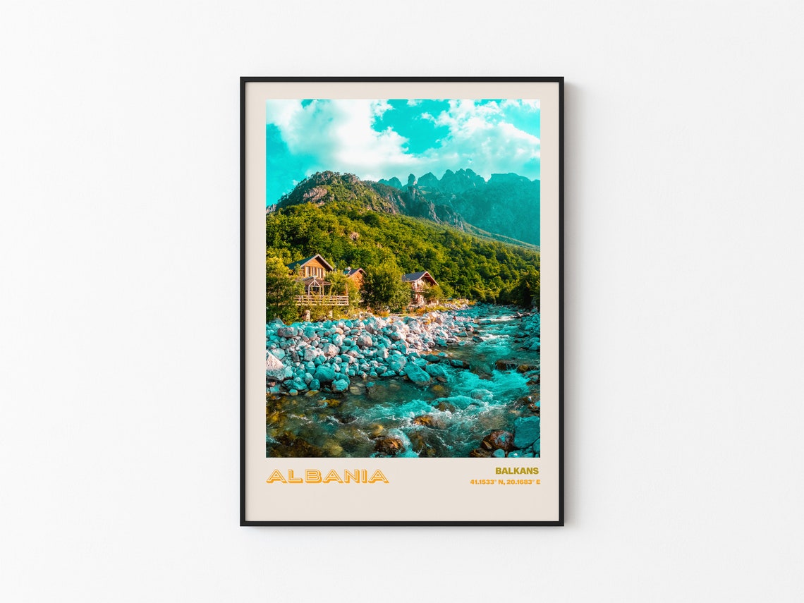 Albania Travel Poster Albania Print Albania Photo Print Albania Wall Decor Albania Travel Art Albania Albania Picture Albania 7 - Image 3