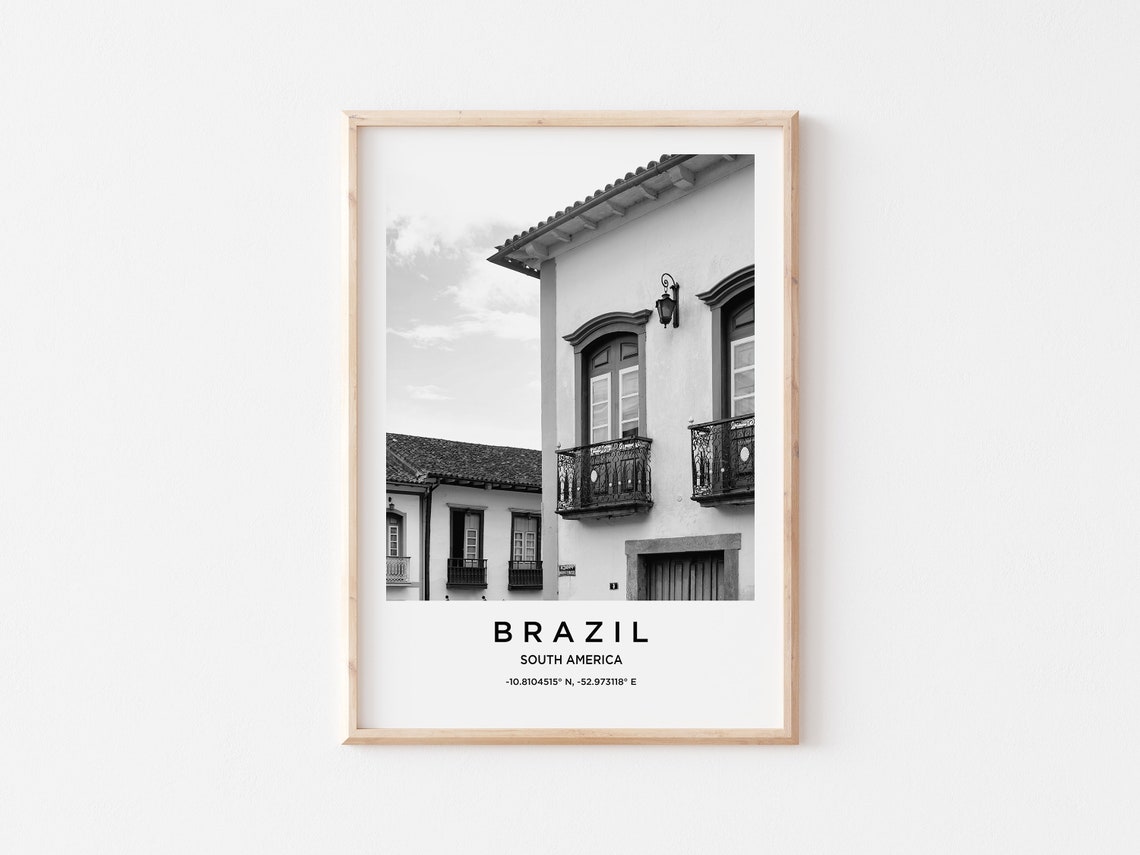 Brazil Ravel Poster Brazil Print Brazil Photo Print Black And White Photography Monochrome Travel Photography Brazil Poster - Image 3