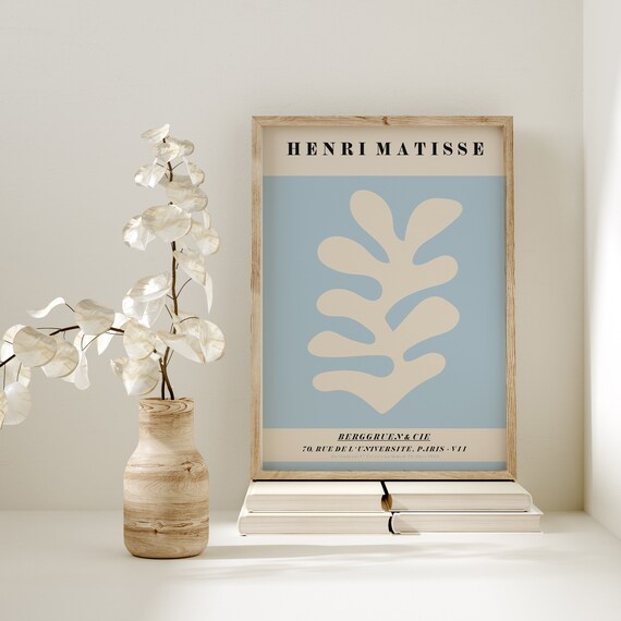 Henri Matisse Blue Palm Cut Out Berggruen Paris Gallery Poster