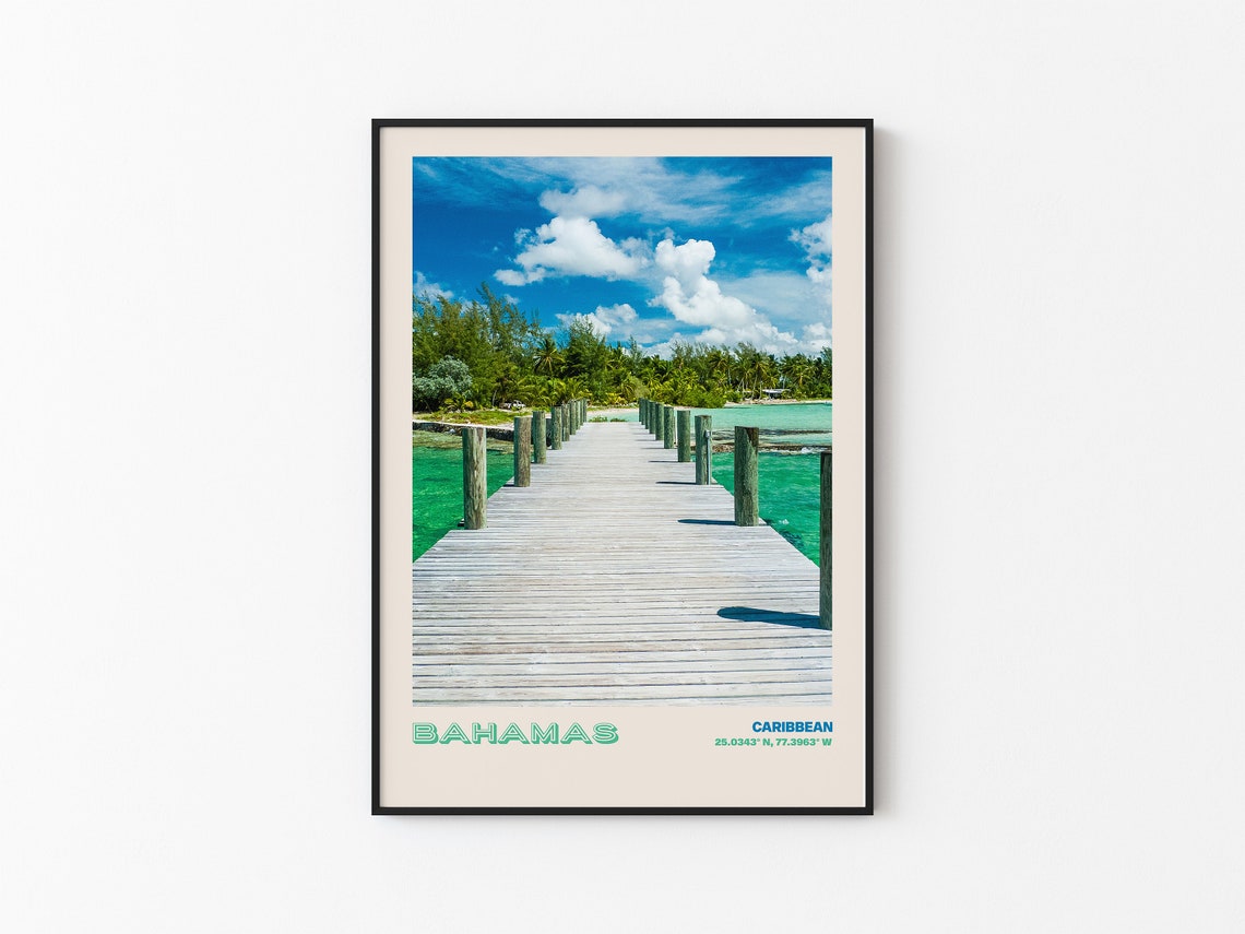 Bahamas Travel Poster Bahamas Print Bahamas Photo Print Bahamas Wall Decor Bahamas Travel Art Bahamas Bahamas Picture Bahamas 4 - Image 3