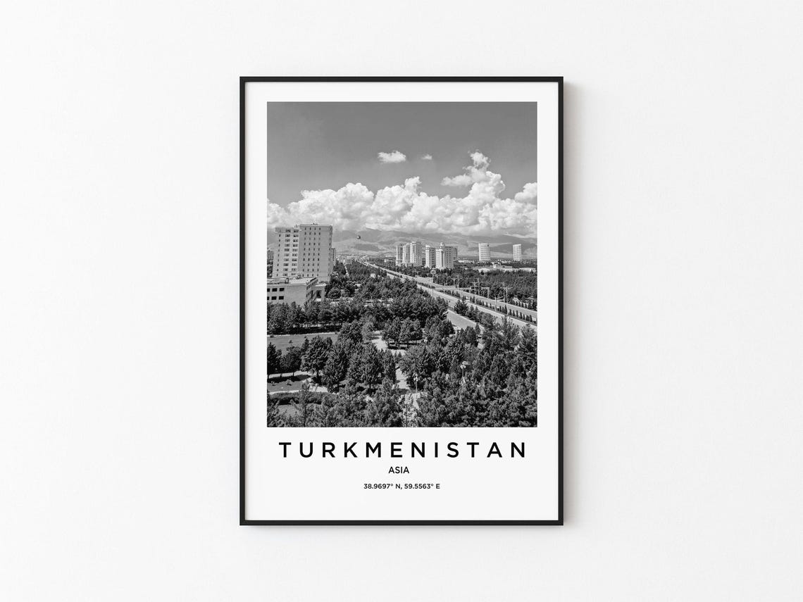 Turkmenistan Travel Poster
