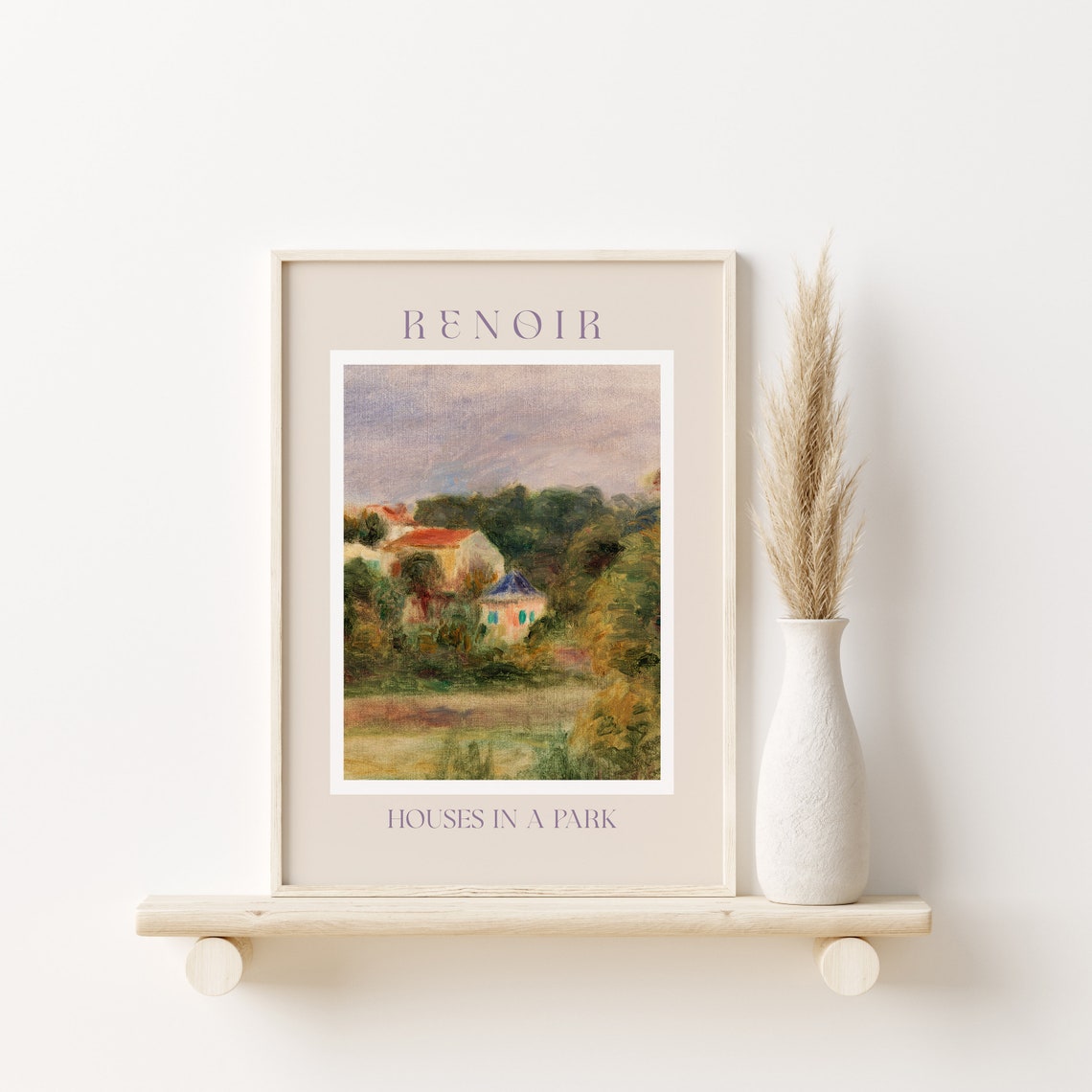 Auguste Renoir Houses in a Park Impressionist Landscape Art Poster - Image 2