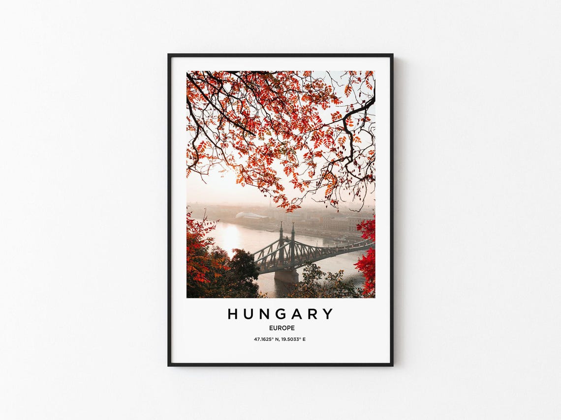 Hungary Art Hungary Print Hungary Poster Hungary Art Hungary Photo Hungary Map Hungary Painting Hungary Travel
