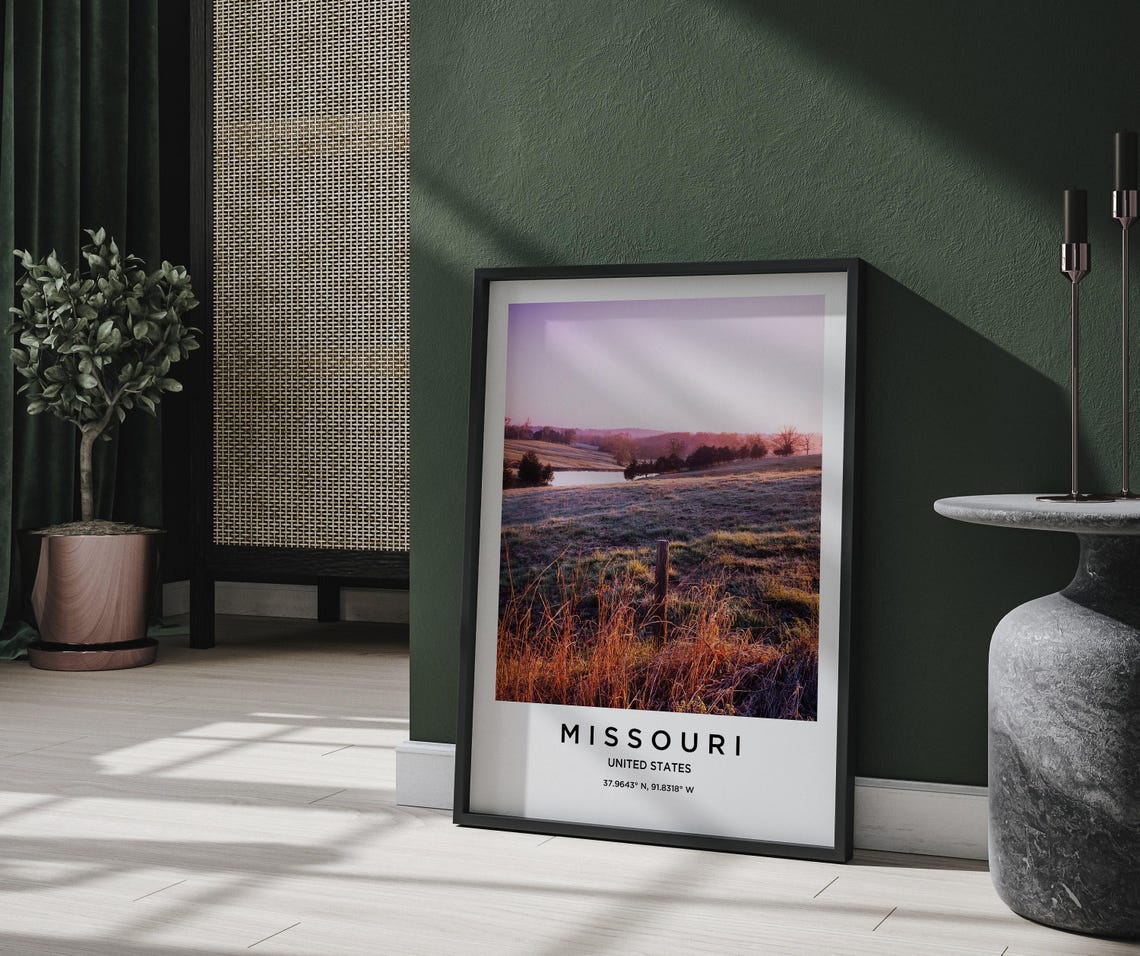 Missouri Art Missouri Print Missouri Poster Missouri Art Missouri Photo Missouri Map Missouri Painting Missouri Travel - Image 2