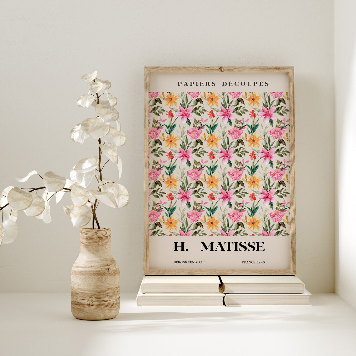 Floral Matisse Print, Tropical Flowers Art Print - Image 4