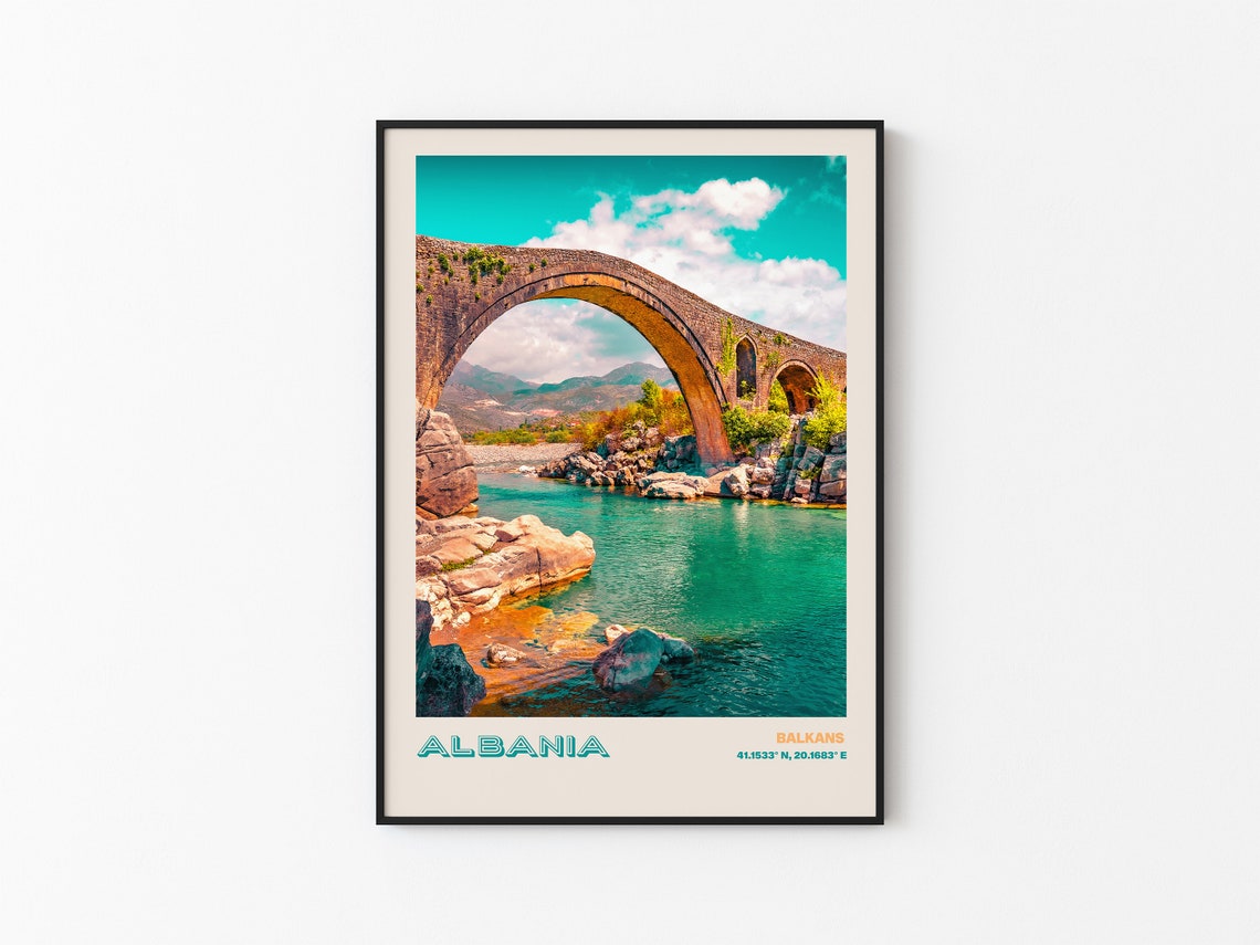 Albania Travel Poster Albania Print Albania Photo Print Albania Wall Decor Albania Travel Art Albania Albania Picture Albania 8 - Image 3