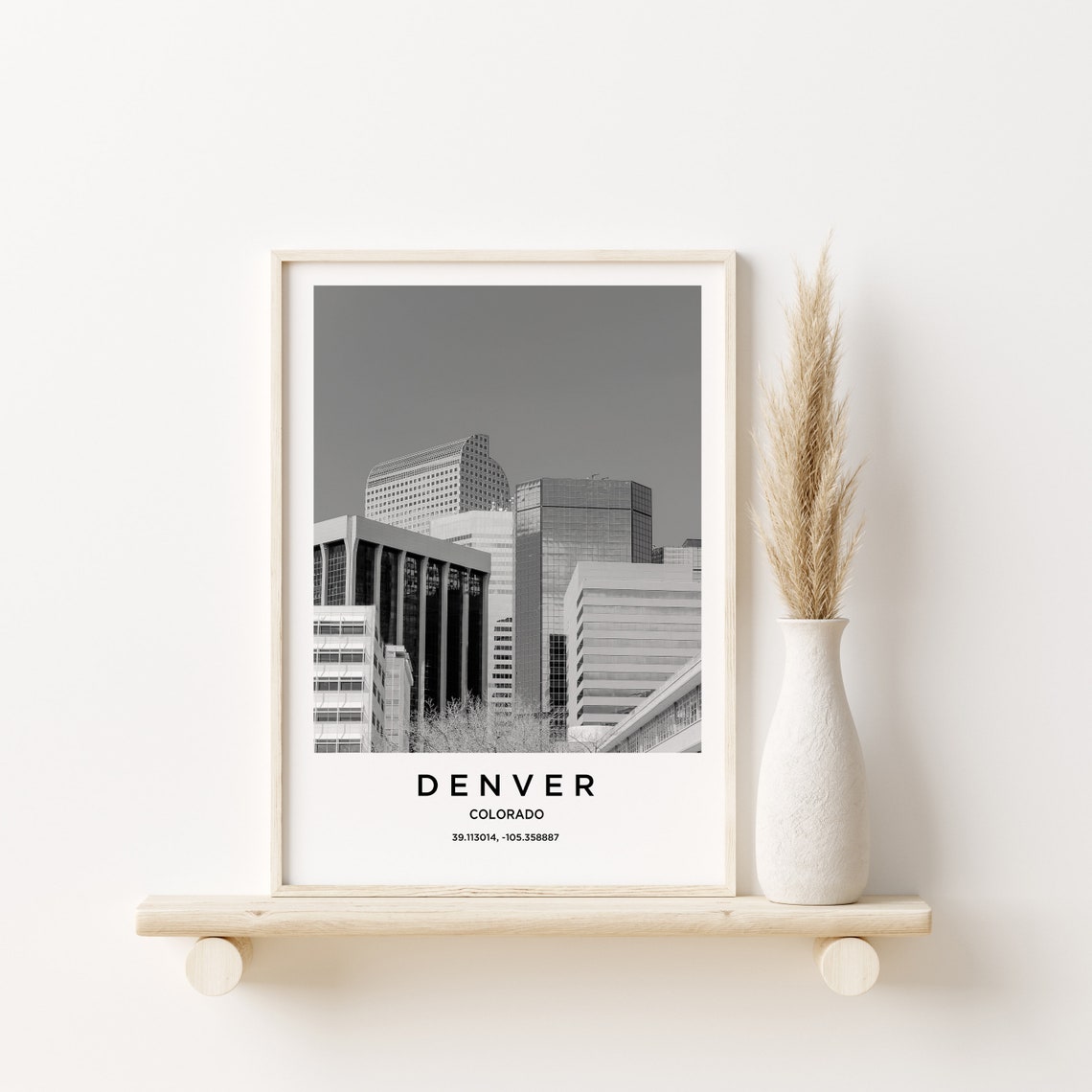 Denver Travel Poster Denver Print Denver Photo Print Black And White Photography Monochrome Travel Photography Colorado Travel - Image 3