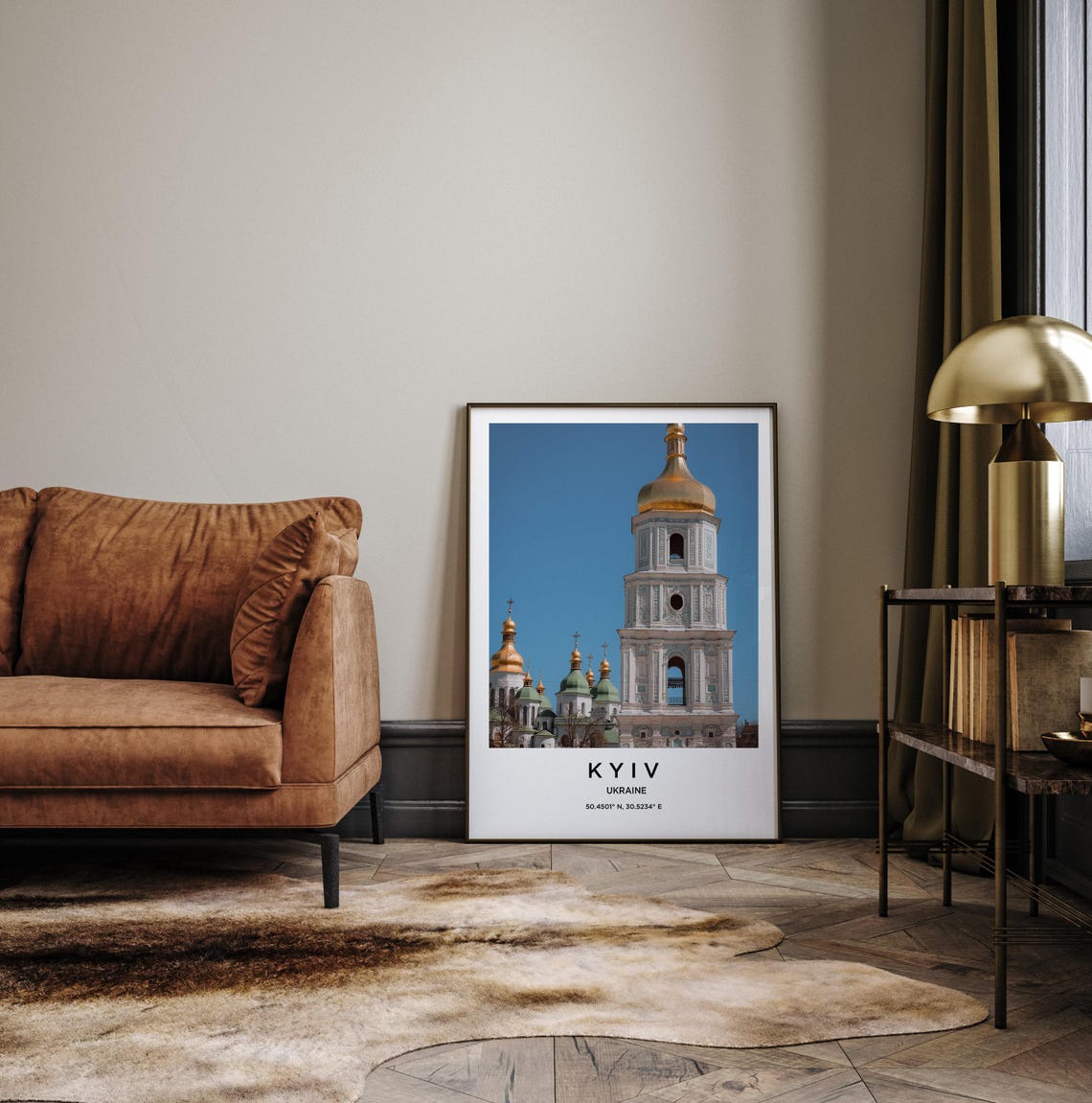 Kyiv Ukraine Golden Domed Saint Sophia Cathedral Towers Poster - Image 2