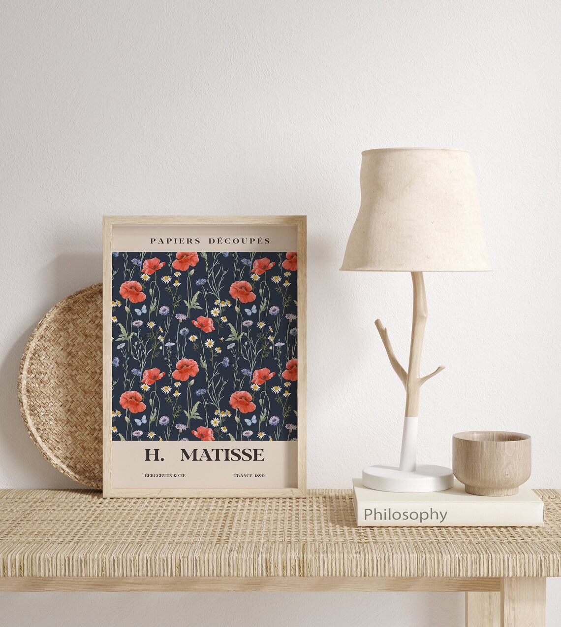 Henri Matisse Papiers Decoupes Red Poppy Wildflower Art Poster - Image 3