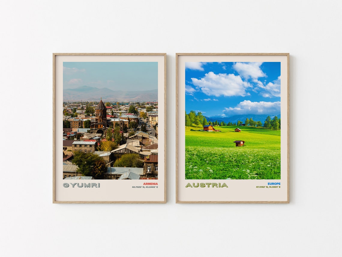 Gyumri Travel Poster Gyumri Print Gyumri Photo Print Gyumri Wall Decor Gyumri Travel Art Gyumri Armenia Picture Gyumri 3 - Image 2