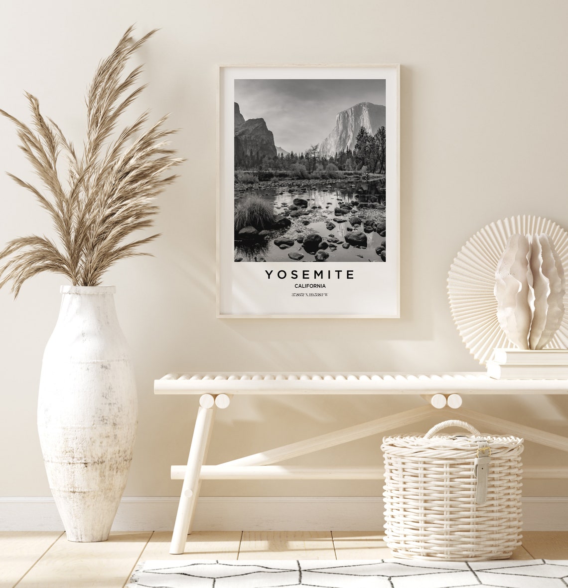 Yosemite Travel Poster Yosemite Print Yosemite Photo Print Black And White Photography Monochrome Travel Photography California Travel - Image 2