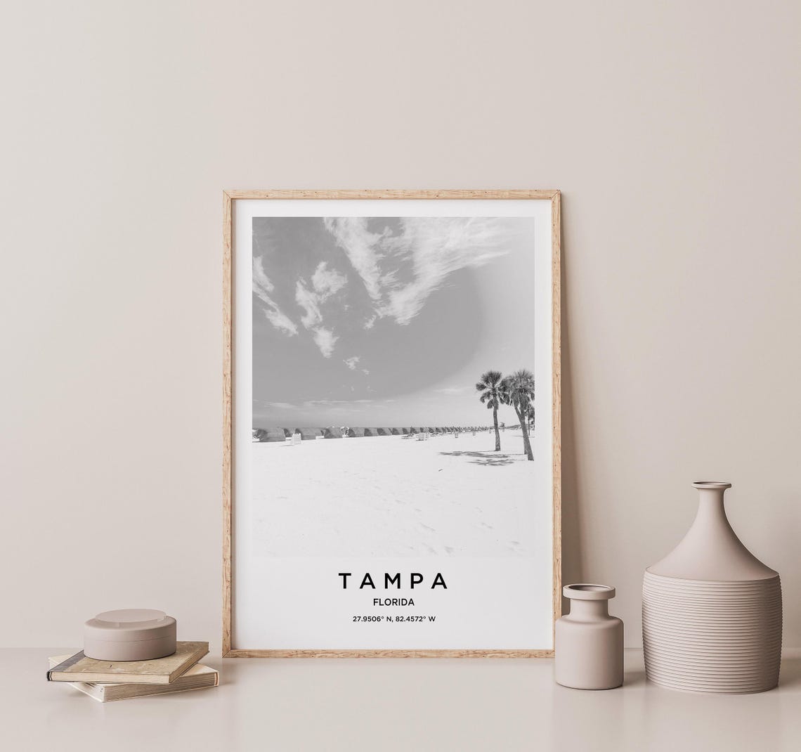 Tampa Travel Poster, Tampa Map Art - Image 2